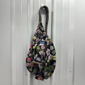 KAVU Succulent Print Rope Sling Bag